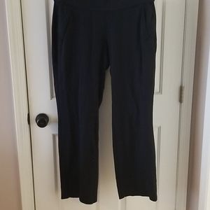 Black ponte knit pants